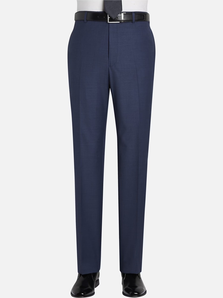 tommy hilfiger slim fit dress pants Tommy Hilfiger Modern Fit Dress Pants Size 50 NWT Navy Wool Unfinished  Slacks