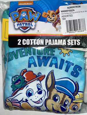 Paw Patrol Baby 4PC Short Sleeve Pajama Short Sets; Size 18M or 24M, NWT