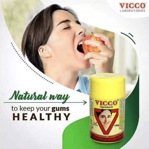 Vicco Vajardanti Ayurveda Zahnpulver | 50 Gramm | 100 Gramm | 200 Gramm - Bild 3 von 7