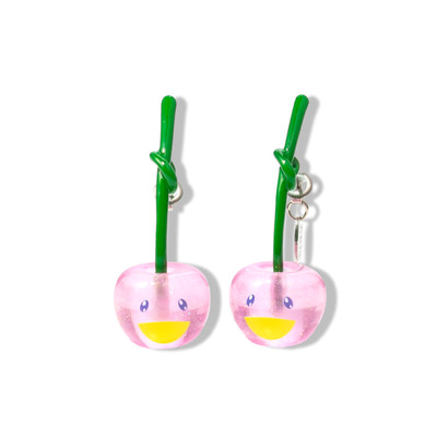 Takashi Murakami x Liquem - Boucles d Oreilles - Cerise Rose