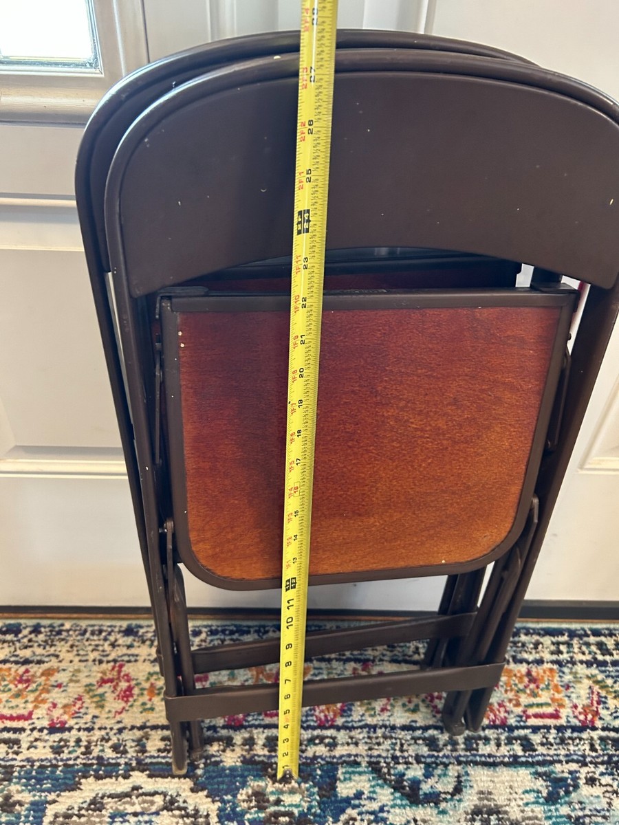 vtg Clarin Mfg Co Chicago USA metal wood veneer seat child's