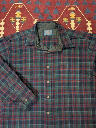 VTG Pendleton Wool Flannel Shirt, L, Plaid, Americana