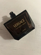 New $160 VERSACE Crystal Noir PARFUM Spray Pure Perfume 3 oz 90 ml No cap/ Box