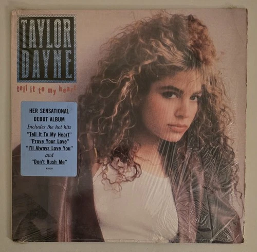 Taylor Dayne   Tell It To My Heart  Vintage 1980's Vinyl LP Record VG+  RARE
