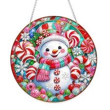 DIY Christmas Hanging Diamond Art Pendant Kit, Special Crystal Diamonds Paint...