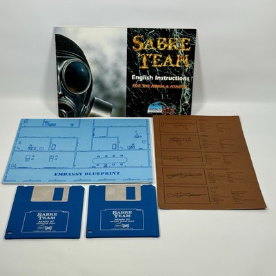 Sabre Team Commodore Amiga by Krisalis Tested Working Free Shipping