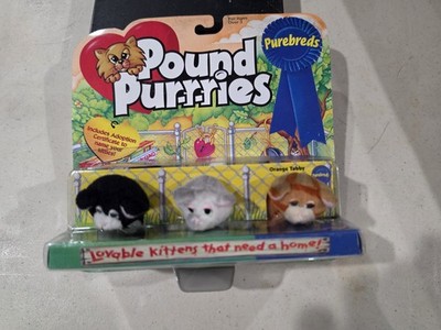 NIP Vintage 1996 GALOOB Pound Purries SET OF 3 NEW