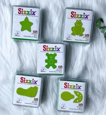 Your Choice Sizzix Original Small Green Die Cut Lot Cartridges Ladybug Frog Bear