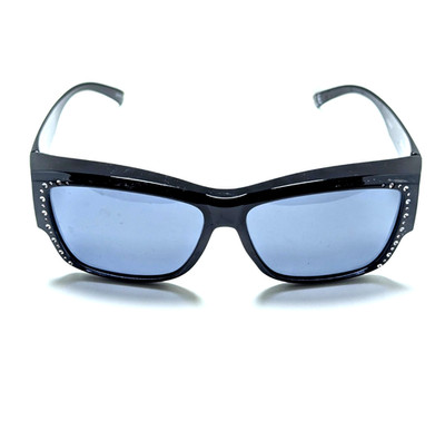 SolarShield FO-027 CT0519 Fashion Polarized Black Wrap Women s Chic Sunglasses