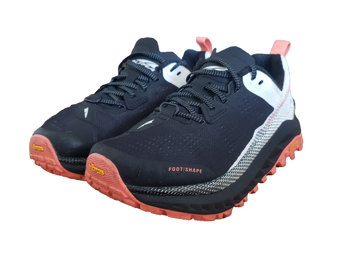 Scarpe da trail running Altra Olympus 4 donna taglia 6 sneakers nero bianco Vibram