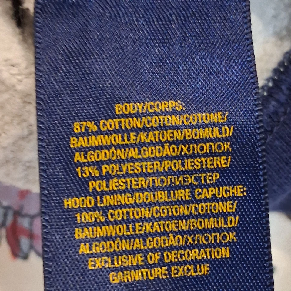Polo Ralph Lauren Big Pony Jóvenes Niños Talla L (14-16) Gris Azul Rojo Cremallera Completa Sudadera con Capucha Foto 4 de 4