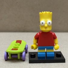 BART SIMPSON LEGO MINIFIGURE 2014 THE SIMPSONS SERIES 1 W/ SKATEBOARD 71005
