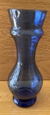 Antique Cobalt Blue Hand Blown Glass Hyacinth Bulb Vase. No chips or cracks.
