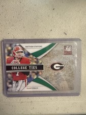 2009 Donruss Elite Matthew Stafford College Ties SP Card 17 #241/899 Green RC 