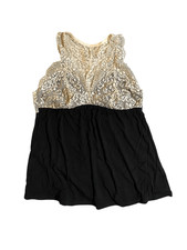 NWT adore me tank, black and cream lace camisole lingerie M