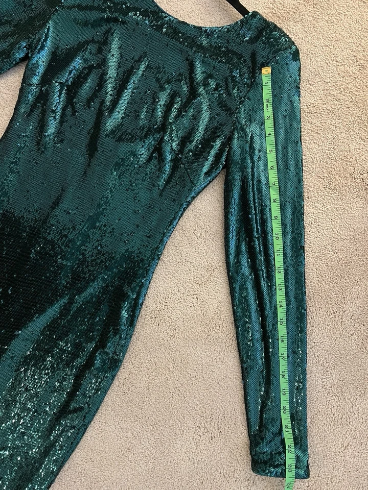 Vestido Vaina Dress the Population Verde Natalie Lentejuelas S Fiesta Noche Vacaciones Foto 3 de 4