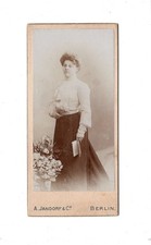 CDV Foto Damenportrait / feine Dame - Berlin um 1900