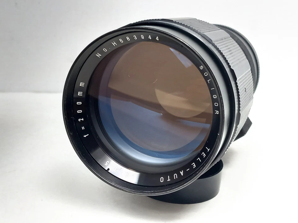Soligor Camera Lens Tele- Auto 1:3.5  f-200mm  Minolta MD mount with Case, Caps - Image 4 of 4