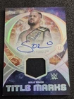 Solo Sikoa 2026 Topps Universe WWE Title Marks Auto Relic #TMR-SS