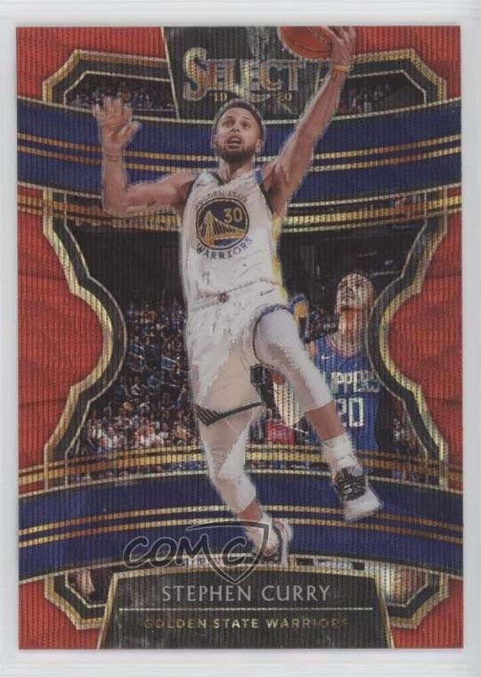 2019-20 Panini Select Concourse Tmall Red Wave Prizm Stephen Curry #91 uk2