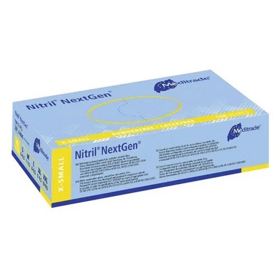 MediTrade Nitril NextGen EN 455 puderfrei blau, 100 Handschuhe