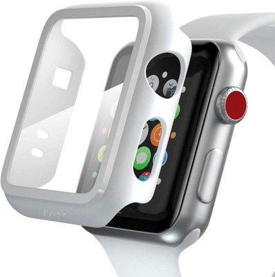 Watch Case 42mm White, PC Case with PET Screen Protector