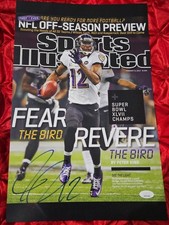 JACOBY JONES SIGNED AUTOGRAPHED 11X17 SPORTS ILLUSTRATED COVER RAVENS JSA COA