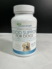 NUTRITION STRENGTH Blood Support for Dogs Iron 120 Tablets New/Sealed - 12/27