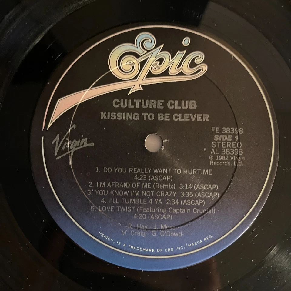 Culture Club – Kissing To Be Clever Vinyl, LP 1982 Epic – FE 38398 - Image 4 of 4