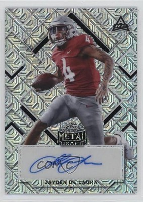 2022 Leaf Metal Draft Silver Mojo 14/20 Jayden De Laura #BA-JDL Auto 16fs