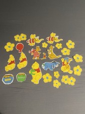Vintage Lot Disney Winnie The Pooh Scrapbooking/Quilting Fabric Cut-out