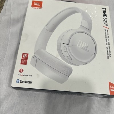 JBL Tune 520BT Wireless Bluetooth On-Ear Headphones -  White- New!