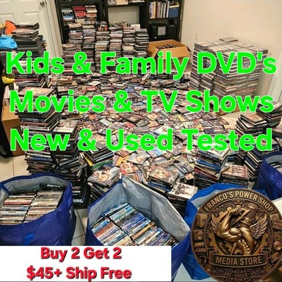 Kids & Family DVD Movies Lot | New & Used | VG+ Tested | Combined Shipping