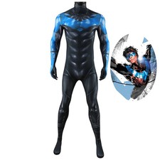 Nightwing Costume Batman: Hush Cosplay Bodysuit for Adult Kids Men's Outfit