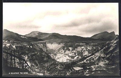 Ansichtskarte Sungai Besi, Malayan Tin Mine 