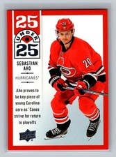 Sebastian Aho 2018-19 Upper Deck 25 UNDER 25 U25-19 Hockey NHL Card Hurricanes