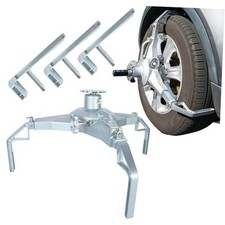 Wheel Alignment Tool with Magnetic Adapter Plate - Front End Tire Clamp