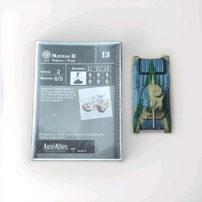 Axis & Allies Miniatures 16/60: Matilda II North Africa Custom Painted 