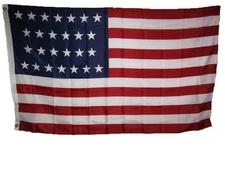 3x5 USA American 26 Star Linear 1837 1845 Historical Flag 3'x5' Banner Grommets