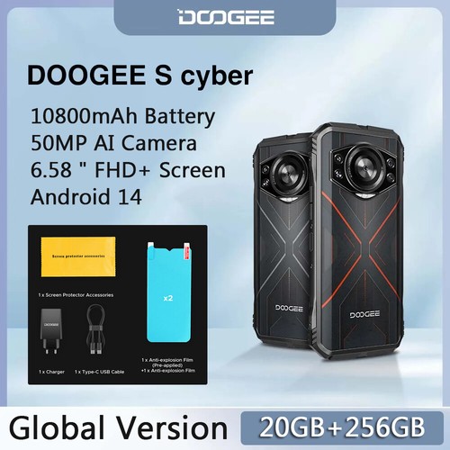 DOOGEE S Cyber Rugged Phone 6.58" 90Hz IPS Screen 10800mAh 50MP Main Camera IP68 - 第 1/17 張圖片