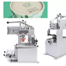 Dia. 3.5" Ink Cup Pad Printing Machine Manual Press Printer With 1 pc Rubber Pad