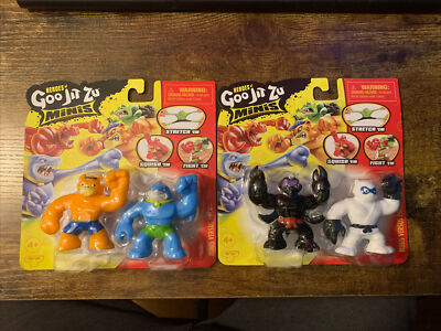 Heroes of Goo Jit Zu Minis Pantaro vs Scorpius & Thrash vs Tygor Action Figures