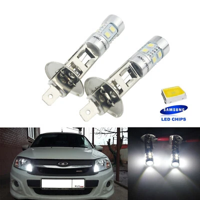 Kit 2 Ampoules 10W LED H1 448 Lampe Blanc Xenon Feux Brouillard Avant DRL 12V DC - Photo 1/4