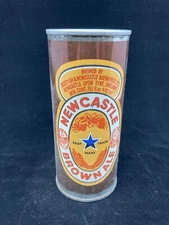 Vintage 70s NEW CASTLE BROWN ALE ~ EMPTY ~ Tall Beer Can - Steel - England