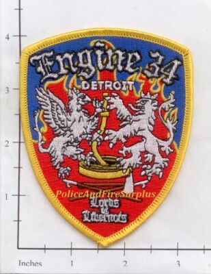 Michigan - Detroit Engine 34 MI Fire Dept Patch