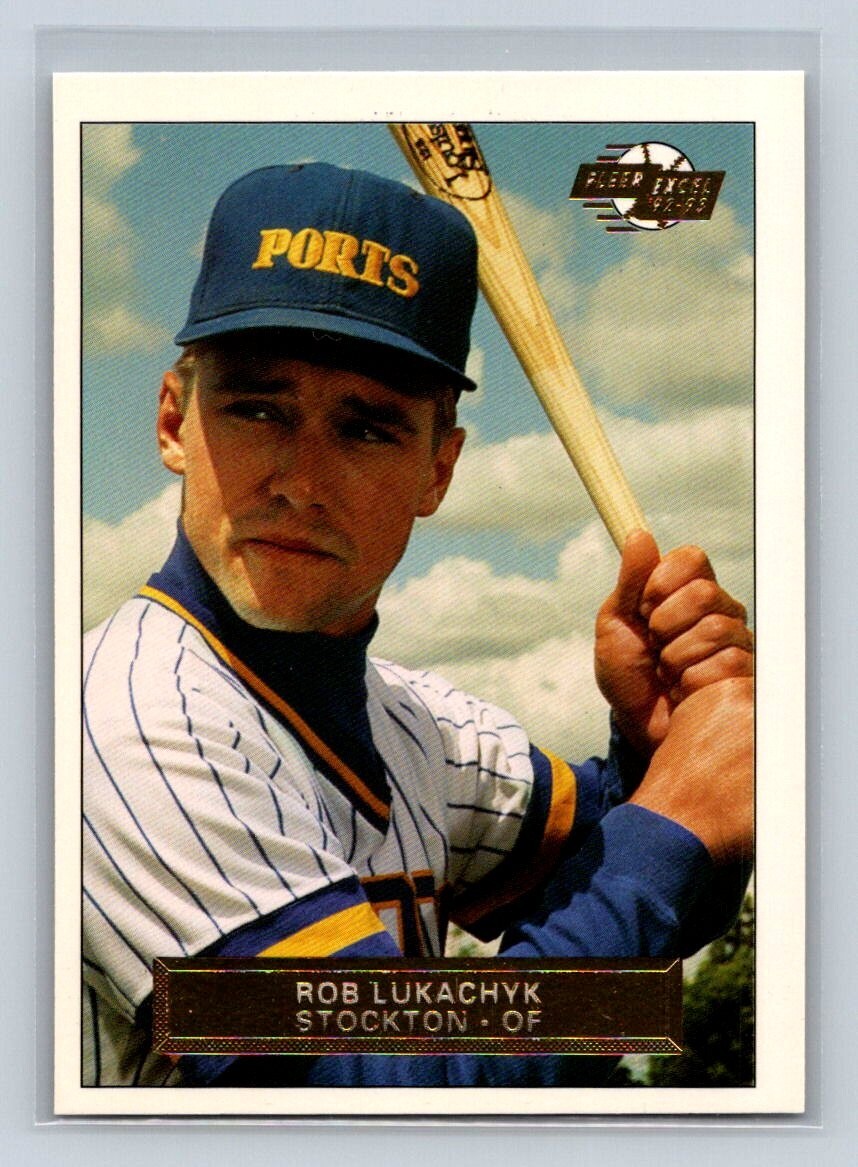 1992-93 Fleer Excel #191 Rob Lukachyk Stockton Ports