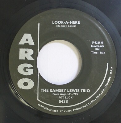 Jazz 45 The Ramsey Lewis Trio - Look-A-Here / Andaluza On Argo
