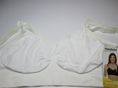 NWT Medela Bra Size S White Wireless Unlined Nursing Adjustable Straps Intimates