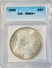 1896 ICG MS64+ Morgan Silver Dollar Nice Luster