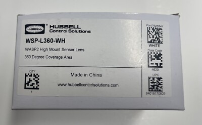 2-pcs HUBBELL WSP-L360-WH High Mount Sensor Lens 360 Degree Coverage Area White